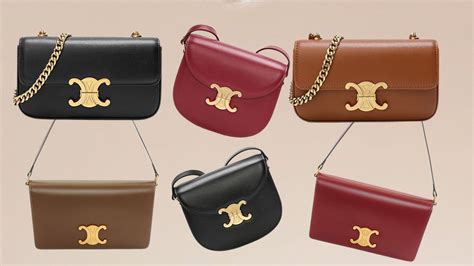 celine triomphe bag dupe amazon|celine triomphe bag size comparison.